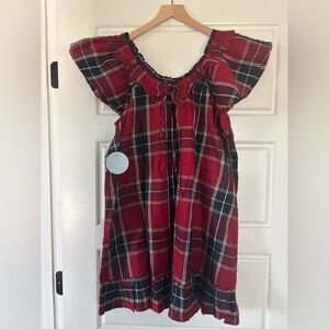 Hill House Home Cordelia Dress - Red Tartan